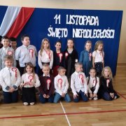 Apel z okazji 11 listopada w klasach I - III
